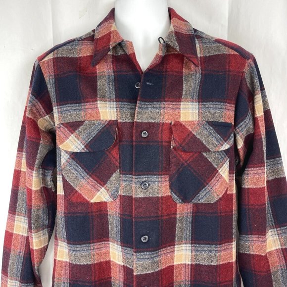 Pendleton USA Made Plaid Vintage Board Shirt Medium Mens - Picture 1 of 7